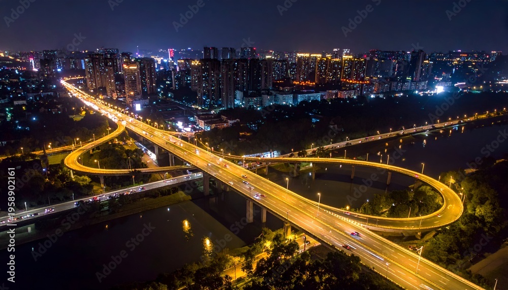 Obraz premium Night city