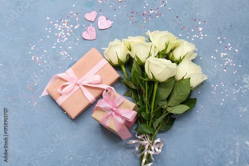 Composition with gift boxes...