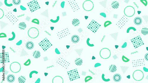 レトロポップでかわいいパターン、背景素材