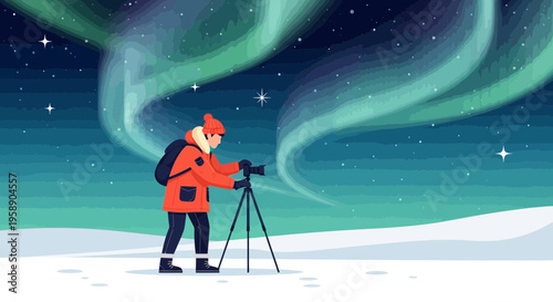 Capturing the Celestial Dance Of The Northern Lights In Winter