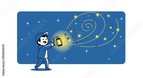 Capturing The Enchantment Of Fireflies On A Starry Night