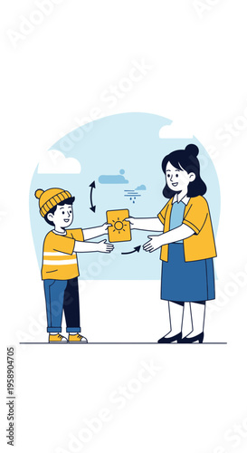 Caring Mother Hands Child Protective Sunscreen For Outdoor Fun