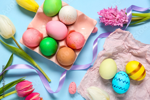 Holder with painted Easter ...