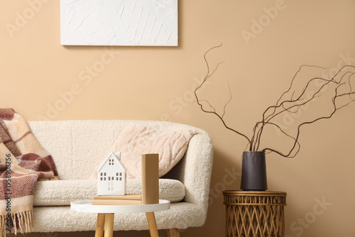 Interior of cozy living roo...
