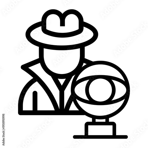 spy Line Icon