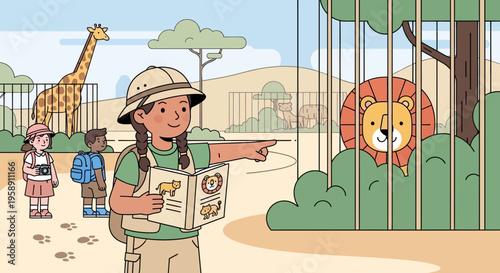 Children Explore Zoo Discovering Animals and Their Habitats Fun Learning Adventure