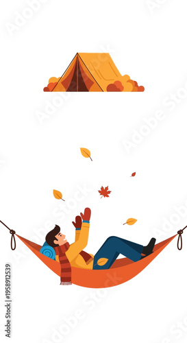 Cozy Autumn Camping Relaxation And Outdoor Leisure