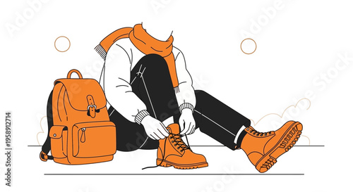 Cozy Autumn Season Preparation For Outdoor Adventures