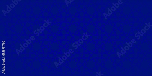 Blue Islamic Background Vector - Abstract Geometric Pattern Ornament Background For Moslem Ramadan Kareem, Eid Mubarak and Another Moslem Celebration Day
