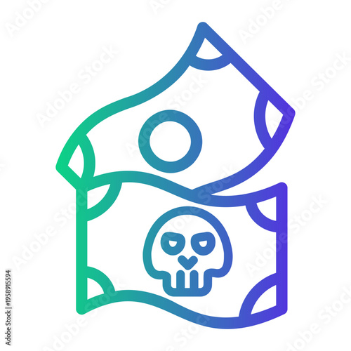 money Line Gradient Icon