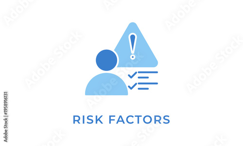 Risk Factors vector icon isolated on white background