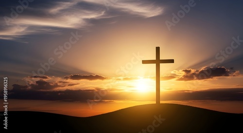 cross on sunset
