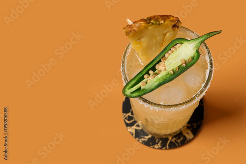 Glass of tasty margarita co...