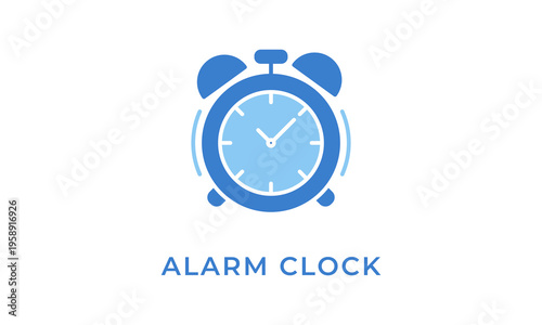 Alarm Clock vector icon isolated on white background