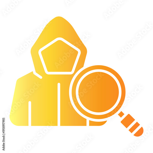 cyber crime Gradient icon
