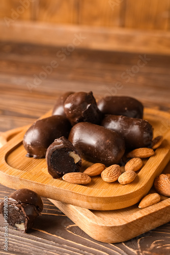Boards with sweet chocolate...