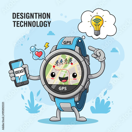 Creative Smartwatch Character Inspiring Ideas And Innovation Through Technology