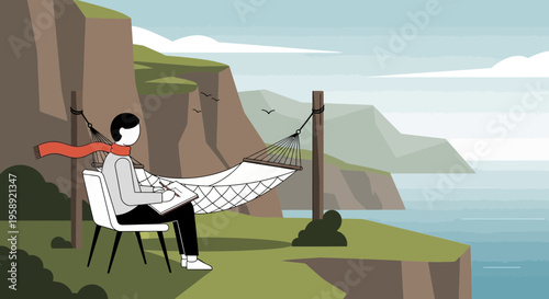 Creative Solitude Amidst Coastal Serenity