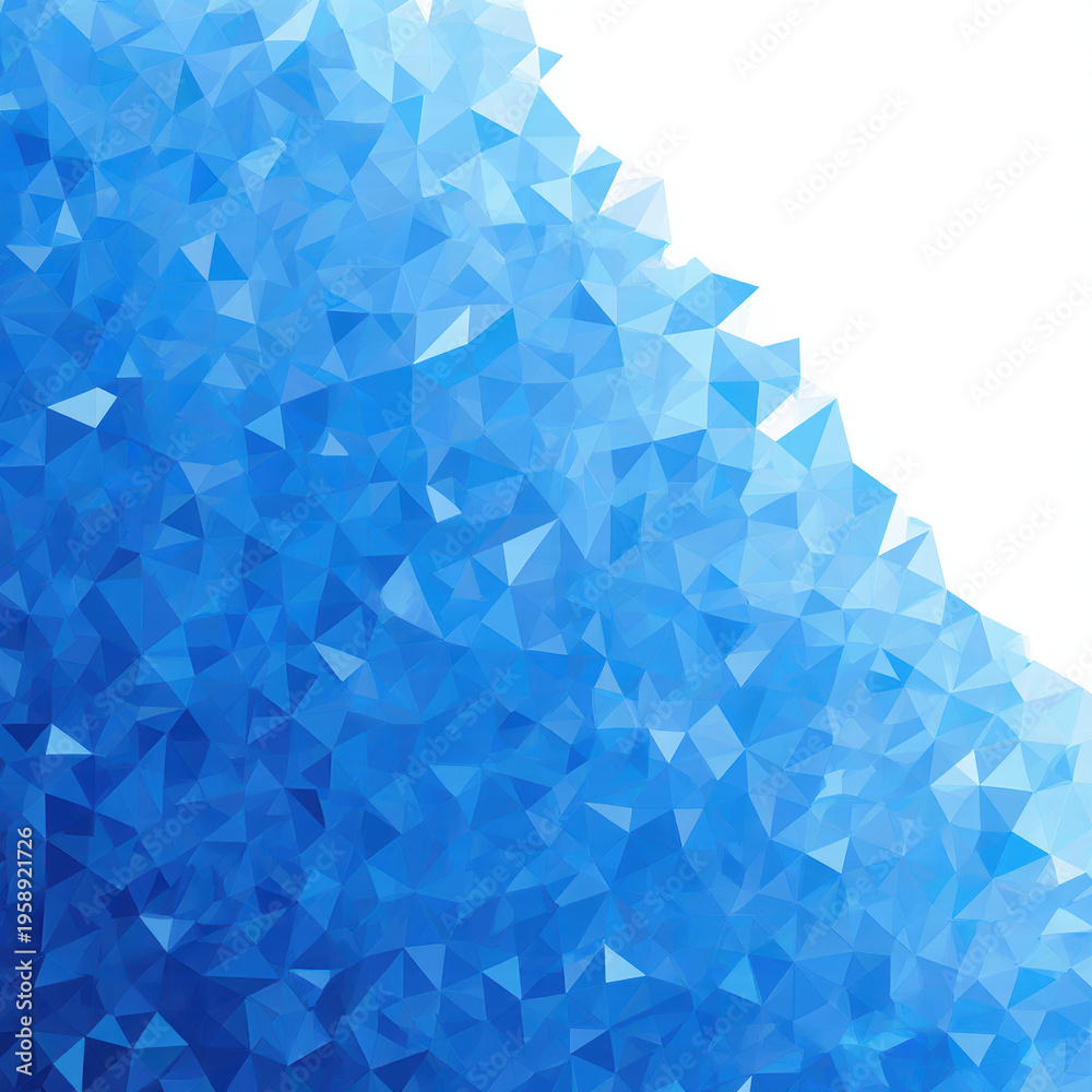 Obraz premium Digital Abstract Art with Blue and White Tones