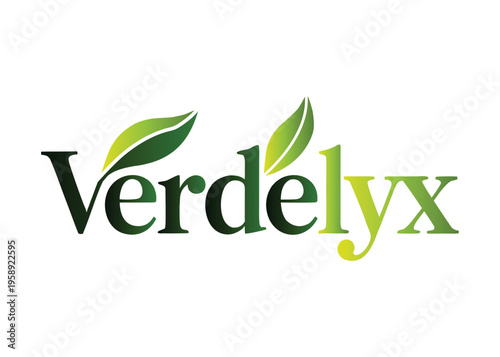 Verdelyx Green Leaf Logo for Eco Startup and Organic Brand
