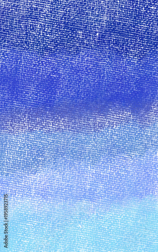 濃い青と水色のクレヨングラデーション背景素材 - Deep Blue and Light Blue Crayon Gradient Background