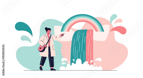 Curiosity Guides Discovery Towards Colorful Cascading Wonders