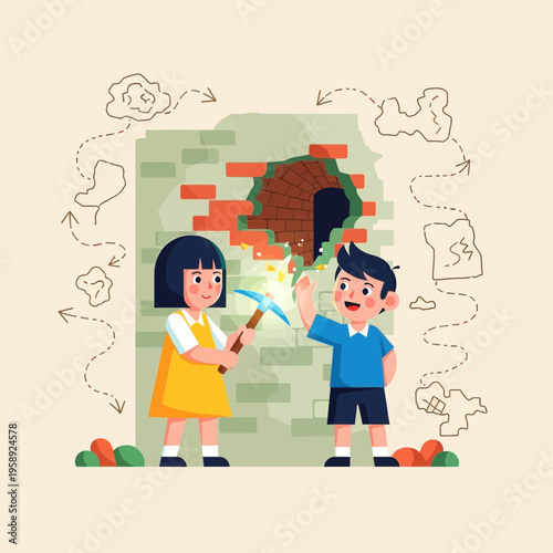 Curious Children Uncover Hidden Discoveries Through Interactive Exploration