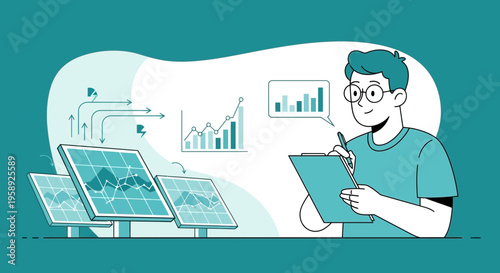 Data Analysis Scientist Studying Solar Energy Performance Trends