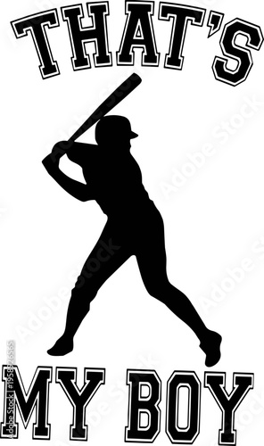That's my boy SVG, Baseball SVG, Baseball player SVG