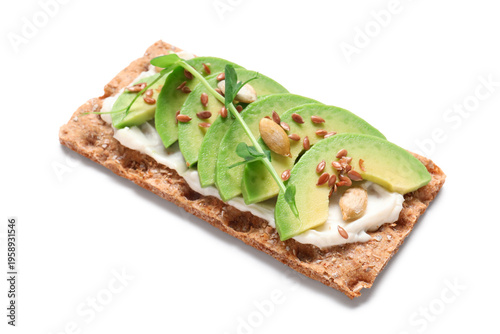 Tasty cracker with cheese, ...