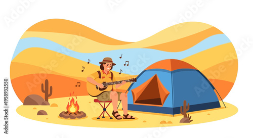 Desert Serenade A Solo Adventure Under Desert Skies