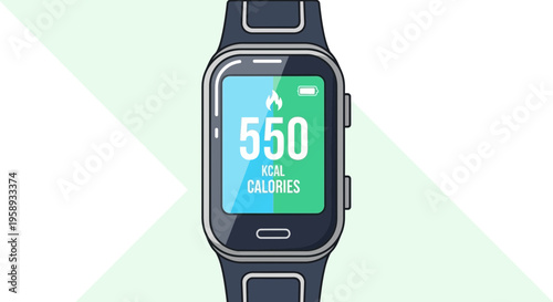 Digital Smartwatch Displays Calorie Burn And Battery Life