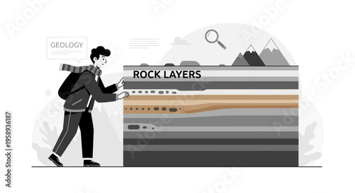 Discovering Geological Strata And Earth Science Through Layered Rock Formations