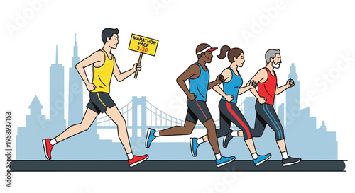 Diverse Runners Achieve Marathon Pace Goals in Urban Setting