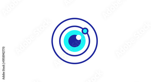 Abstract Eye Orbits Logo Symbol For Vision And Technology