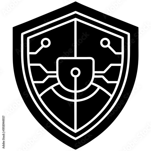 Digital privacy icon suitable for encryption tools and secure network visuals.