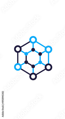 Abstract Geometric Network Connection Node System