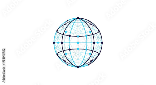 Abstract Globe Network Connection Technology