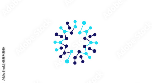 Abstract Molecular Network Radial Design For Scientific Innovation