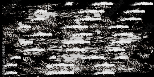 Abstract background. Monochrome texture. This image includes a black and white tone effect. Vector illustration of a silver gray brush texture background.