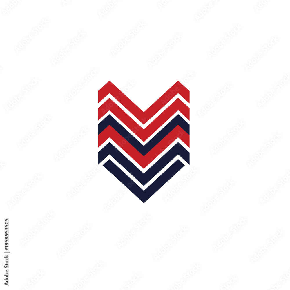 Fototapeta premium Bold Geometric Chevron Pattern For Modern Design Elements Abstract