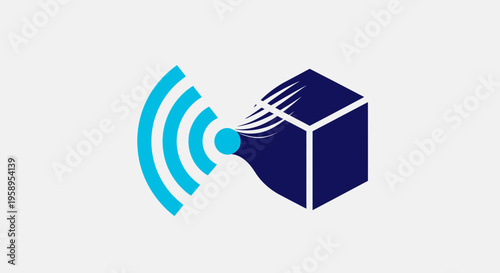 Connected Digital Cube Transmitting Data Seamlessly Through Wireless Signals