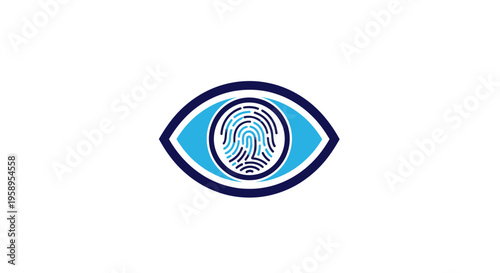 Digital Eye Fingerprint Scan Security Identity Verification