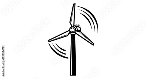 Wind Turbine Generating Clean Energy.