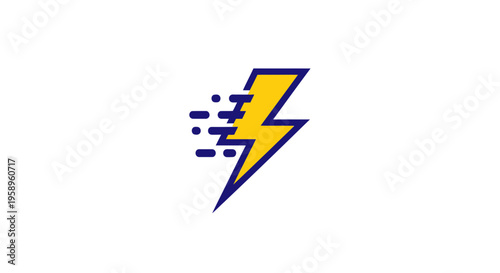 Dynamic Lightning Bolt Symbol For Speed And Energy