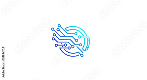 Futuristic Circuitry Eye Symbol Represents Advanced Technology And Innovation