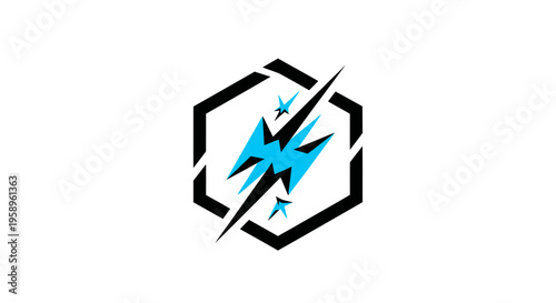 Dynamic Hexagonal Bolt Logo Design For High Energy Brands