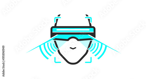 Futuristic Augmented Reality Goggles Interface Concept