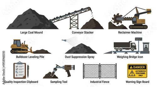 Coal Stockpile Management Equipment and Processes for Efficient Handling