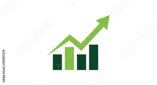 Free Download Green Business Chart Representing Growth, Progress, and Positive Financial Results - GFXLoad